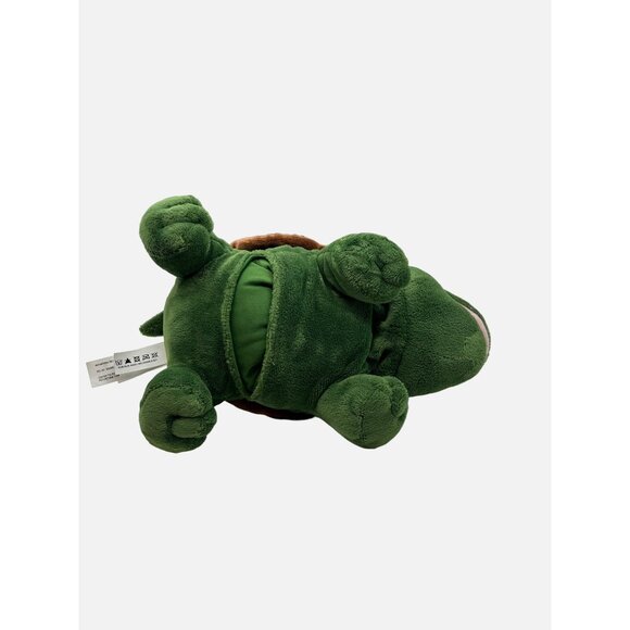 Aurora 2014 Green Turtle Hand Puppet 12" Brown Shell Sea Plush Stuffed Animal - Picture 8 of 9
